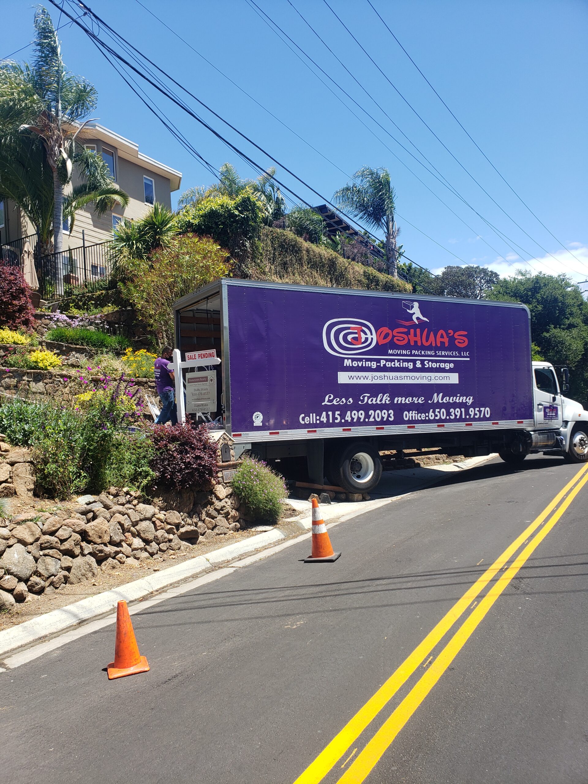 Securing items in the moving truck