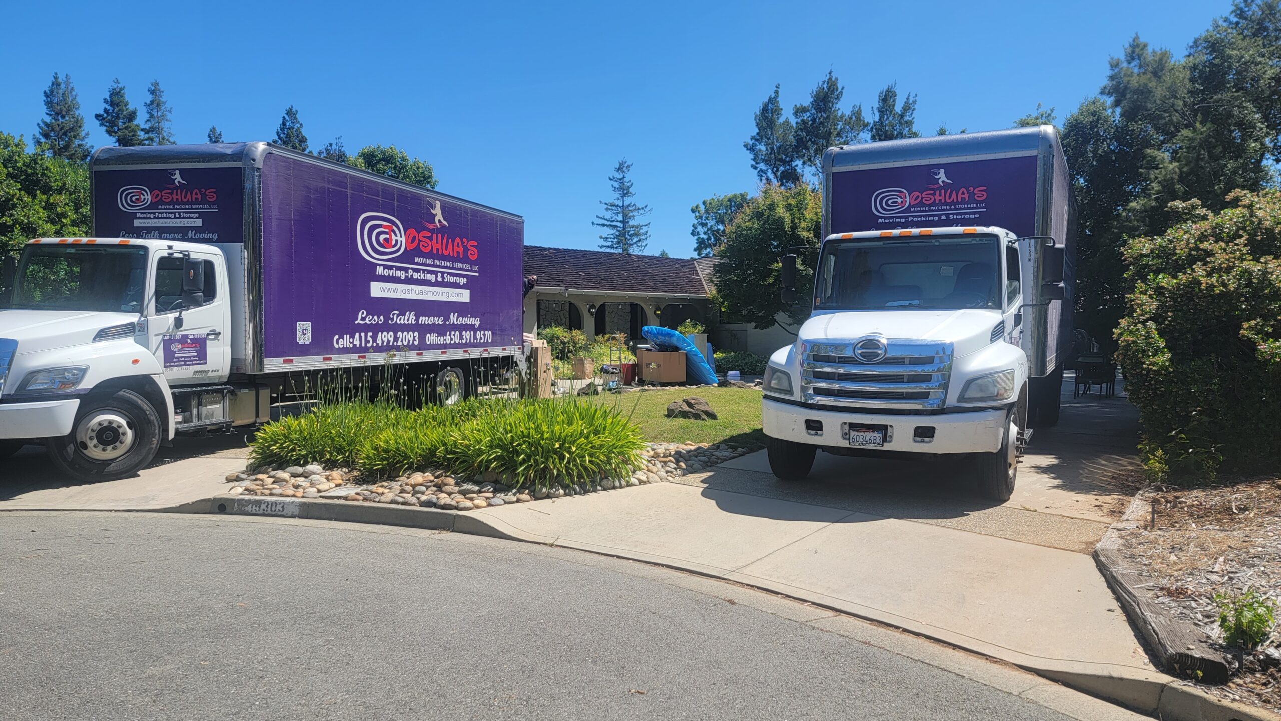 Moving truck in Palo Alto