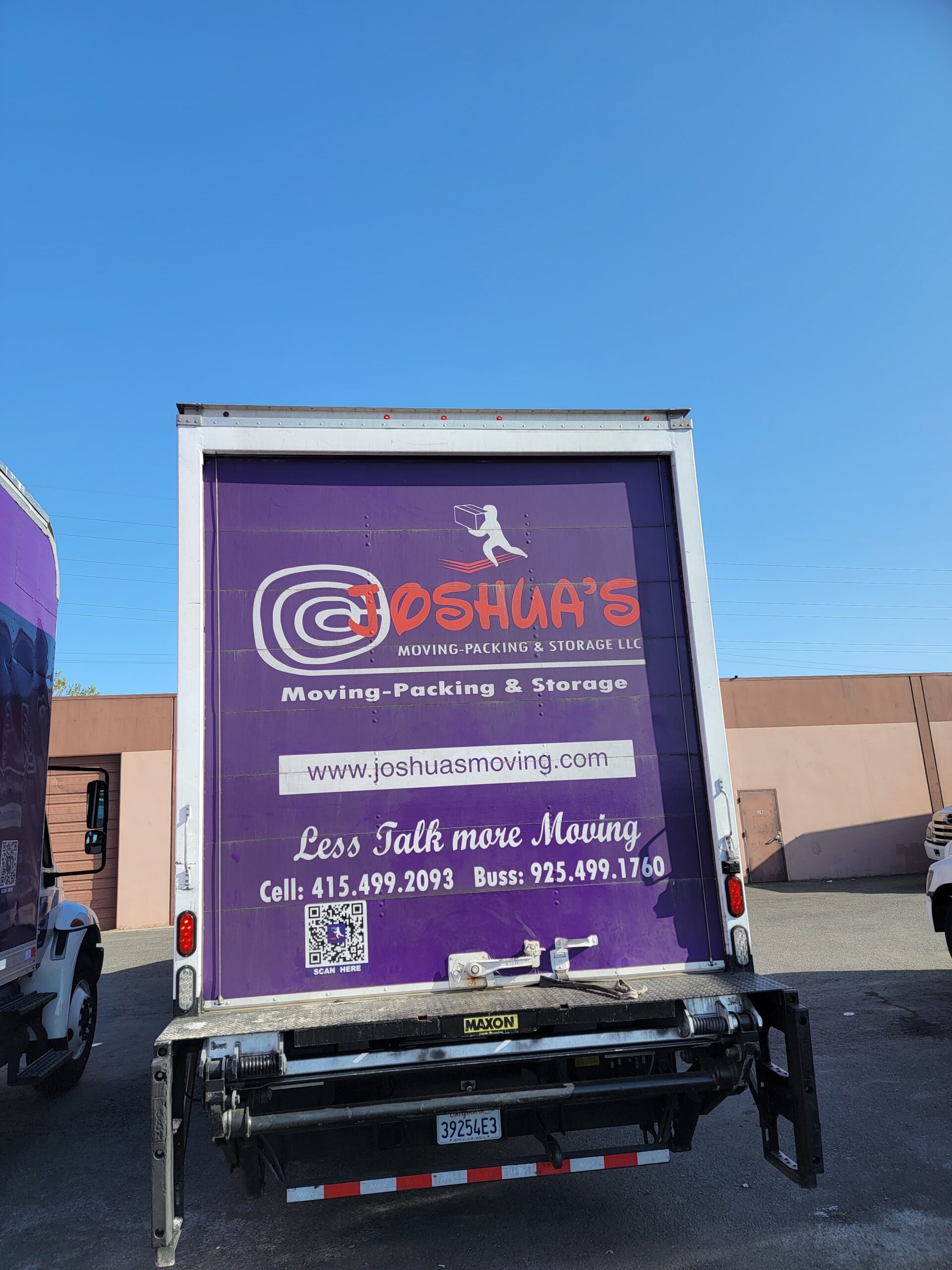 Joshua's Moving truck