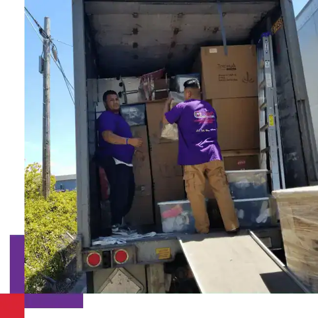 Compassionate movers assisting with a senior relocation